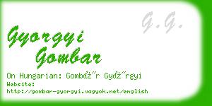 gyorgyi gombar business card